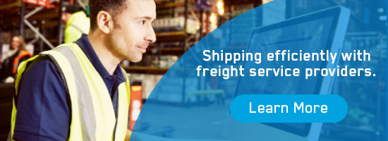 shipping with freight service provider banner